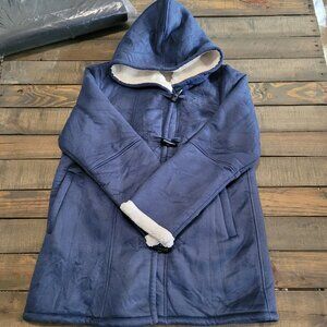 Women's Sherpa Lined Oversized Hooded Jacket